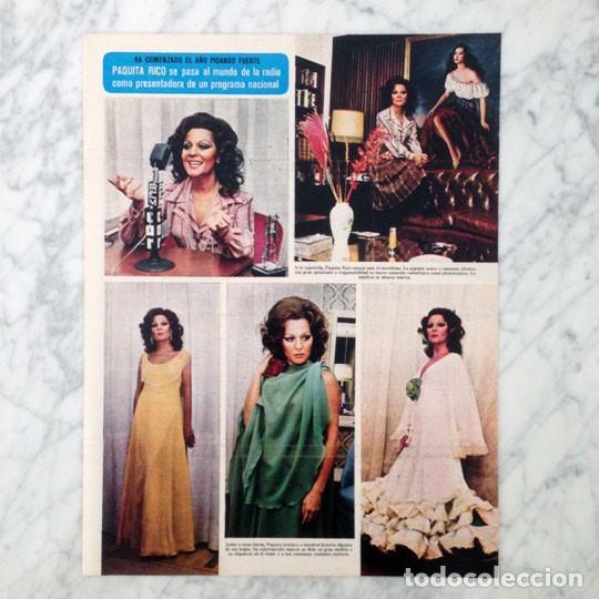 Coleccionismo de revistas y peri&oacute;dicos: REPORTAJE - PAQUITA RICO - 1975