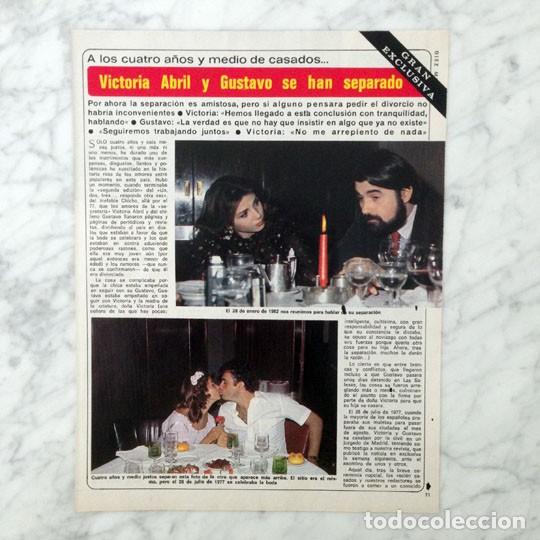 Coleccionismo de revistas y peri&oacute;dicos: REPORTAJE - VICTORIA ABRIL - 1982