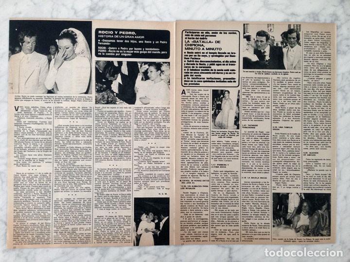 Coleccionismo de Revistas y Peri&oacute;dicos: REPORTAJE - BODA DE ROCIO JURADO Y PEDRO CARRASCO - 1976