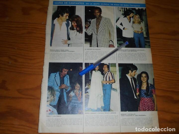 Coleccionismo de Revistas y Peri&oacute;dicos: RECORTE PRENSA : EXPO MUSICAL DE RODA DE BARA : MIGUEL RIOS, ROCIO JURADO....SEMANA, JULIO 1974
