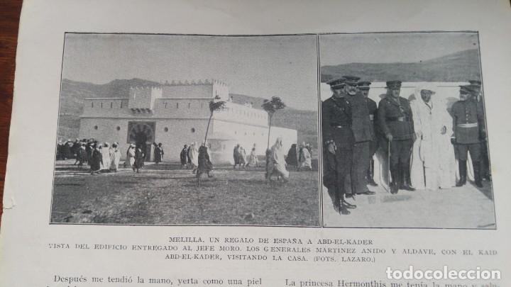 Collection Magazines and Newspapers: MELILLA UN REGALO DE ESPA&Ntilde;A A ABD-EL-KADER HOJA REVISTA A&Ntilde;O 1923