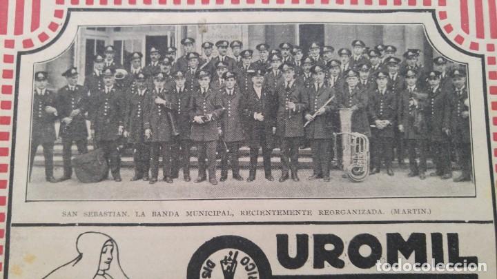 Coleccionismo de revistas y peri&oacute;dicos: SAN SEBASTIAN.LA BANDA MUNICIPAL RECIENTEMENTE REORGANIZADA HOJA REVISTA A&Ntilde;O 1923
