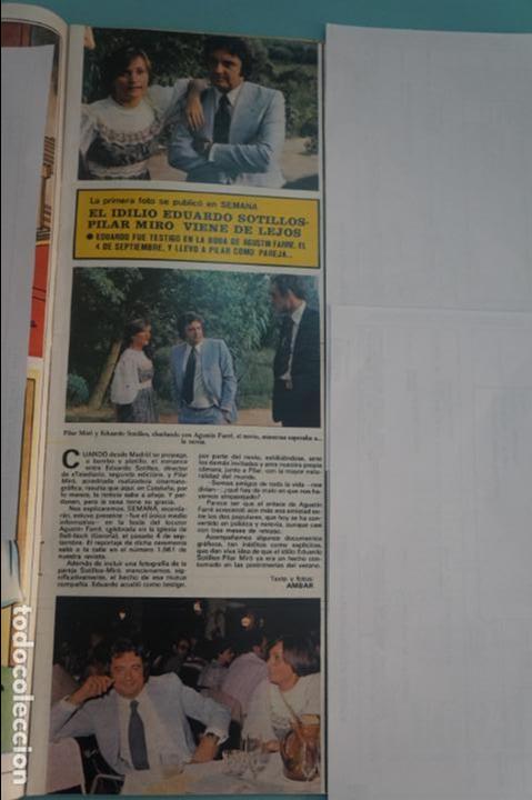 Coleccionismo de Revistas y Peri&oacute;dicos: RECORTE REPORTAJE CLIPPING DE EDUARDO SOTILLOS Y PILAR MIRO REVISTA SEMANA N&ordm; 1973 PAG 39