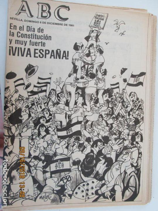Coleccionismo de Revistas y Peri&oacute;dicos: ABC SEVILLA - 6 DICIEMBRE 1981 - &iexcl;VIVA ESPA&Ntilde;A!