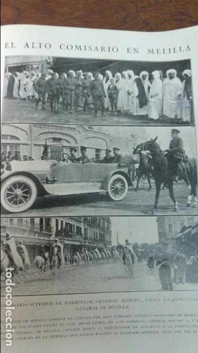 Colecionismo de Revistas e Jornais: EL ALTO COMISARIO SUPERIOR DE MARRUECOS EN MELILLA GENERAL AIZPURU ABD-EL-KADER HOJA A&Ntilde;O 1923