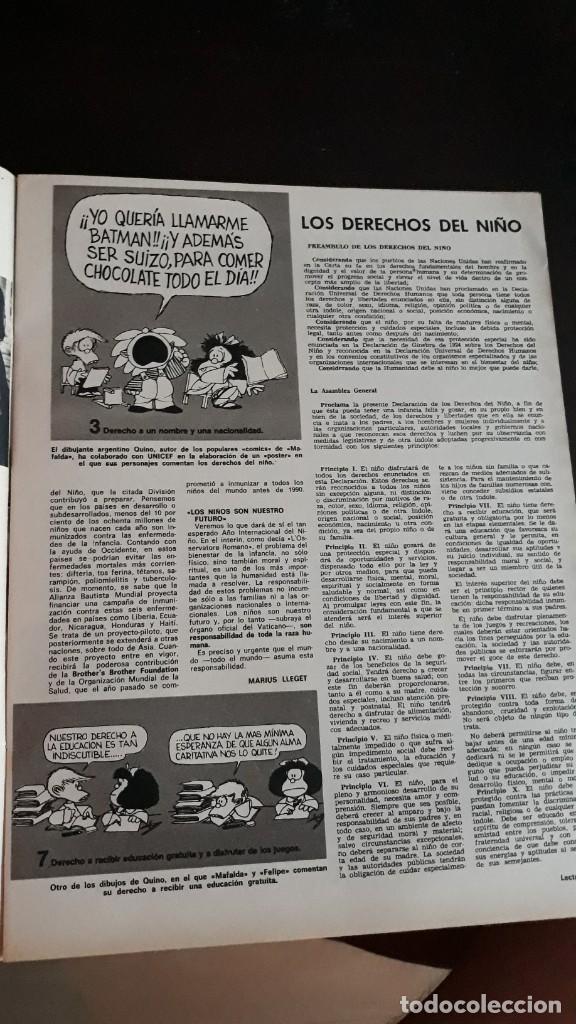 Coleccionismo de Revistas y Peri&oacute;dicos: LOS DERECHOS DEL NI&Ntilde;O MAFALDA