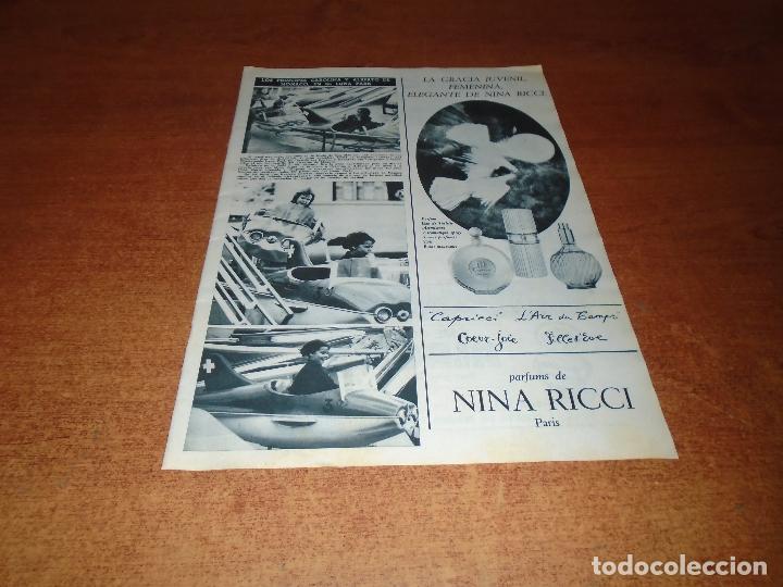Coleccionismo de revistas y peri&oacute;dicos: RETAL PRENSA 1965: PR&Iacute;NCIPES CAROLINA Y ALBERTO DE M&Oacute;NACO - PUBLICIDAD NINA RICCI Y ALASKA