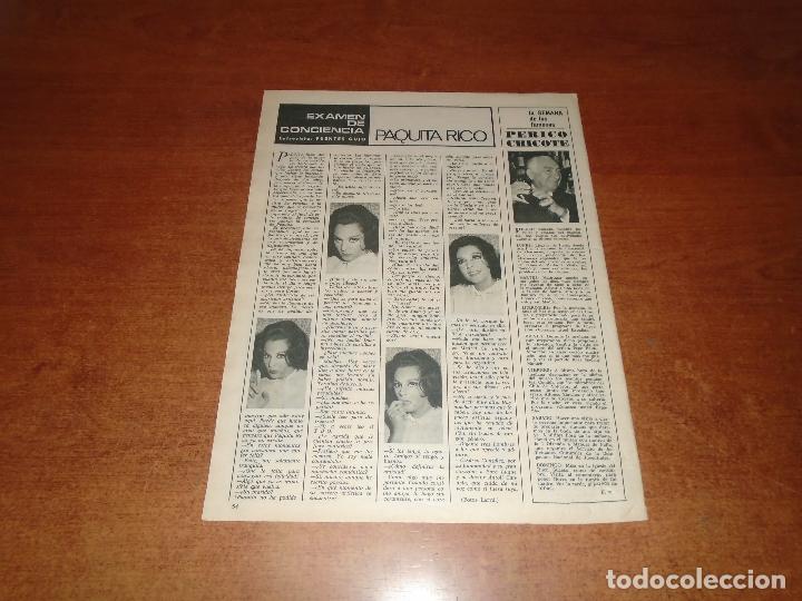 Coleccionismo de revistas y peri&oacute;dicos: RETAL PRENSA 1966: ENTREVISTA A PAQUITA RICO