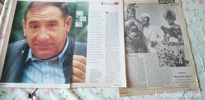 Coleccionismo de Revistas y Peri&oacute;dicos: Alfredo Landa ser&aacute; Sancho Panza. Entrevista + Haciendo patria (varios) (Suplemento, ABC 1989)