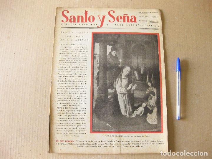 Collectionnisme de Revues et Journaux: Revista Santo y Se&ntilde;a. N&uacute;mero 15. Madrid, 25 de diciembre de 1942.