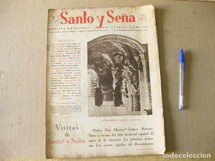 Collectionnisme de Revues et Journaux: Revista Santo y Se&ntilde;a. N&uacute;mero 10. Madrid, 30 de septiembre de 1942.