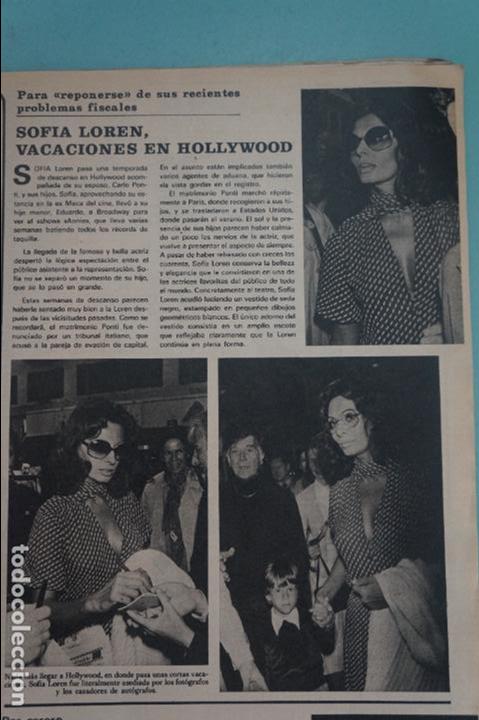 Coleccionismo de Revistas y Peri&oacute;dicos: RECORTE REPORTAJE CLIPPING DE SOFIA LOREN REVISTA SEMANA N&ordm; 2004 PAG 11