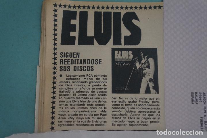 Coleccionismo de Revistas y Peri&oacute;dicos: RECORTE REPORTAJE CLIPPING DE ELVIS PRESLEY REVISTA SEMANA N&ordm; 2004 PAG 26