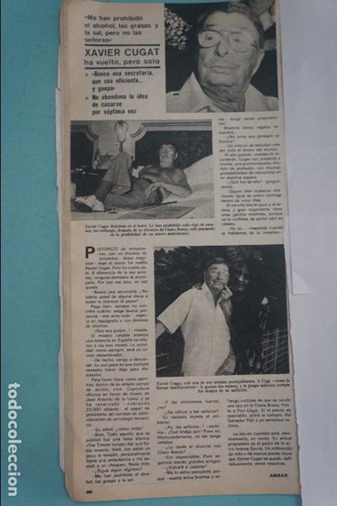 Coleccionismo de Revistas y Peri&oacute;dicos: RECORTE REPORTAJE CLIPPING DE XAVIER CUGAT REVISTA SEMANA N&ordm; 2004 PAG 30