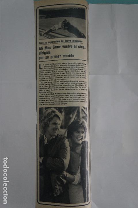 Coleccionismo de Revistas y Peri&oacute;dicos: RECORTE REPORTAJE CLIPPING DE ALI MAC GRAW ACTRIZ REVISTA SEMANA N&ordm; 2004 PAG 52