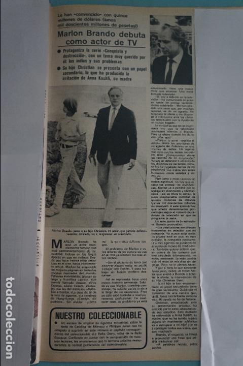 Coleccionismo de Revistas y Peri&oacute;dicos: RECORTE REPORTAJE CLIPPING DE MARLON BRANDO REVISTA SEMANA N&ordm; 2004 PAG 55