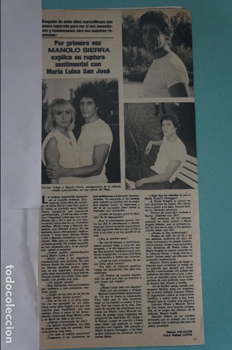 Coleccionismo de Revistas y Peri&oacute;dicos: RECORTE REPORTAJE CLIPPING DE MANOLO SIERRA REVISTA SEMANA N&ordm; 2010 PAG 23 L61