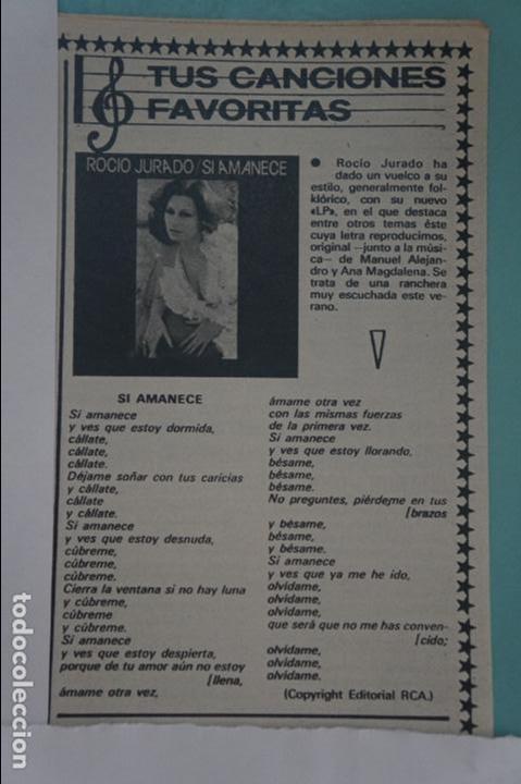 Coleccionismo de Revistas y Peri&oacute;dicos: RECORTE REPORTAJE CLIPPING DE ROCIO JURADO REVISTA SEMANA N&ordm; 2012 PAG 45 L61