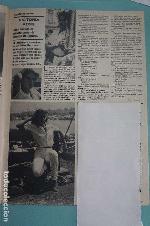 Coleccionismo de Revistas y Peri&oacute;dicos: RECORTE REPORTAJE CLIPPING DE VICTORIA ABRIL REVISTA SEMANA N&ordm; 2012 PAG 59 L61