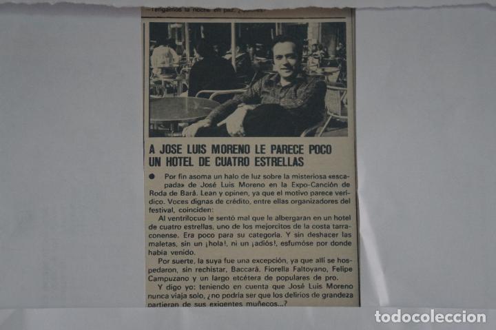Coleccionismo de Revistas y Peri&oacute;dicos: RECORTE REPORTAJE CLIPPING DE JOSE LUIS MORENO REVISTA SEMANA N&ordm; 2011 PAG 29 L61