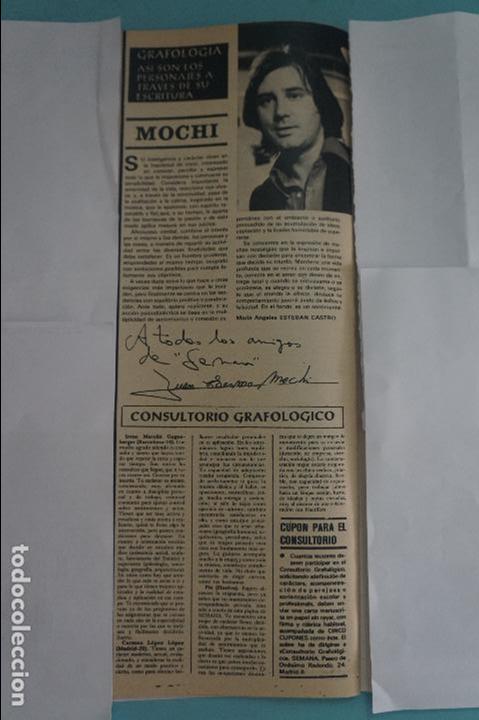 Coleccionismo de Revistas y Peri&oacute;dicos: RECORTE REPORTAJE CLIPPING DE MOCHI REVISTA SEMANA N&ordm; 2011 PAG 70 L61