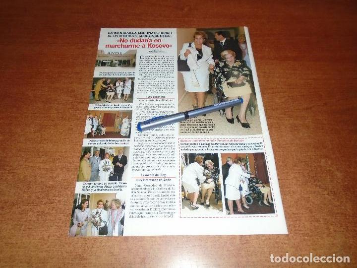Coleccionismo de Revistas y Peri&oacute;dicos: CLIPPING 1999: CARMEN SEVILLA. PUBLICIDAD VAPORETTO.