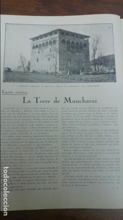Coleccionismo de revistas y peri&oacute;dicos: LA TORRE DE MUNCHARAZ .ABADIANO VIZCAYA HOJA REVISTA 1923