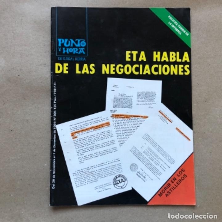 Collectionnisme de Revues et Journaux: PUNTO Y HORA DE EUSKAL HERRIA N&deg;369 (DICIEMBRE, 1984). ETA HABLA DE LAS NEGOCIACIONES, ...
