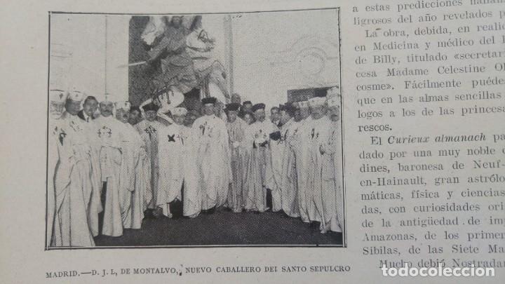 Coleccionismo de revistas y peri&oacute;dicos: NUEVO CABALLERO DE LA ORDEN DEL SANTO SEPULCRO MADRID DON J.L.DE MONTALVO HOJA REVISTA A&Ntilde;O 1922