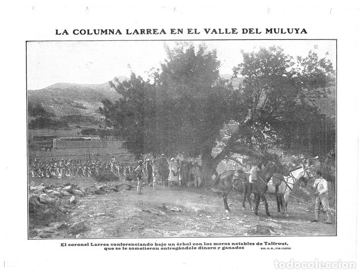 Collezionismo di Riviste e Giornali: 1909 HOJA REVISTA MARRUECOS MELILLA GUERRA RIF QUEBDANA CORONEL LARREA CABALLOS KABILA TALFRAUT
