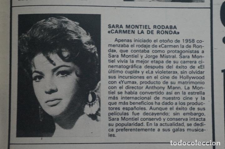Coleccionismo de revistas y peri&oacute;dicos: RECORTE REPORTAJE CLIPPING DE SARA MONTIEL REVISTA SEMANA N&ordm; 2015 PAG 75 L 42