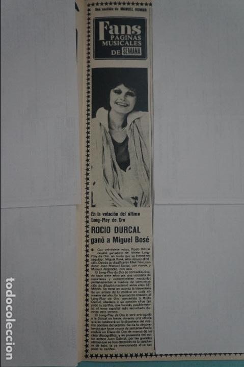 Coleccionismo de Revistas y Peri&oacute;dicos: RECORTE REPORTAJE CLIPPING DE ROCIO DURCAL REVISTA SEMANA N&ordm; 2016 PAG 57 L 42