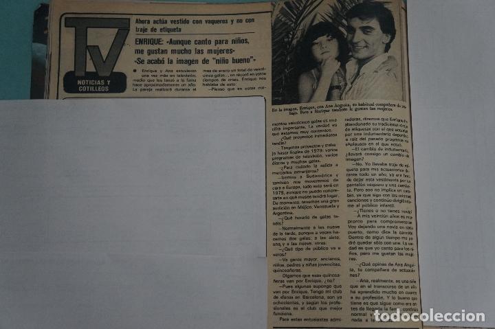 Coleccionismo de revistas y peri&oacute;dicos: RECORTE REPORTAJE CLIPPING DE ENRIQUE Y ANA REVISTA SEMANA N&ordm; 2013 PAG 28 L 42