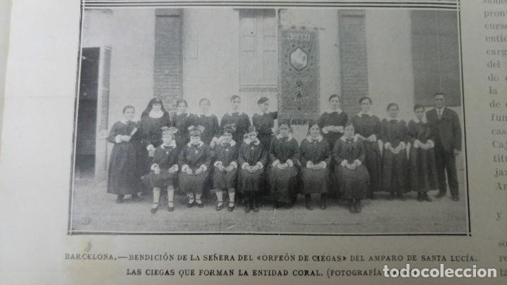 Collezionismo di Riviste e Giornali: ORFEON DE NI&Ntilde;AS CIEGAS DEL AMPARO DE SANTA LUCIA BARCELONA MARQUES DE COMILLAS CADIZ REVISTA 1922