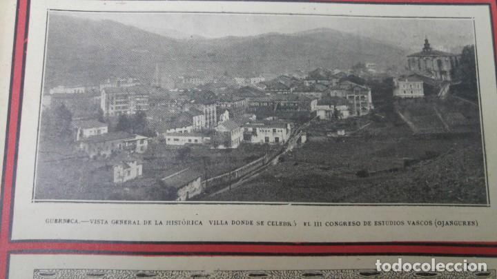 Collezionismo di Riviste e Giornali: GUERNICA VISTA GENERAL DE LA HISTORICA VILLA DONDE SE CELEBRO EL III CONGRESO DE ESTUDIOS VASCO 1922