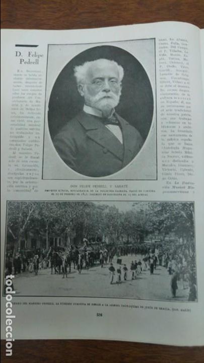Sammeln von Zeitschriften und Zeitungen: ENTIERRO FELIPE PEDRELL Y SABATE BARCELONA CONFLICTO CORREOS OYARZUN MENDEBURO REVISTA A&Ntilde;O 1922