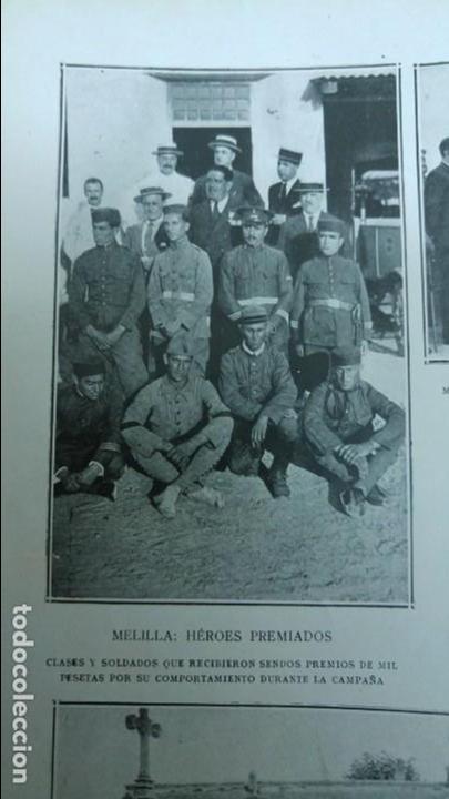 Colecionismo de Revistas e Jornais: MELILLA HEROES PREMIADOS ENTIERRO TENIENTE CARLOS DE MORENES Y CARVAJAL REGATAS SAN SEBASTIAN 1922