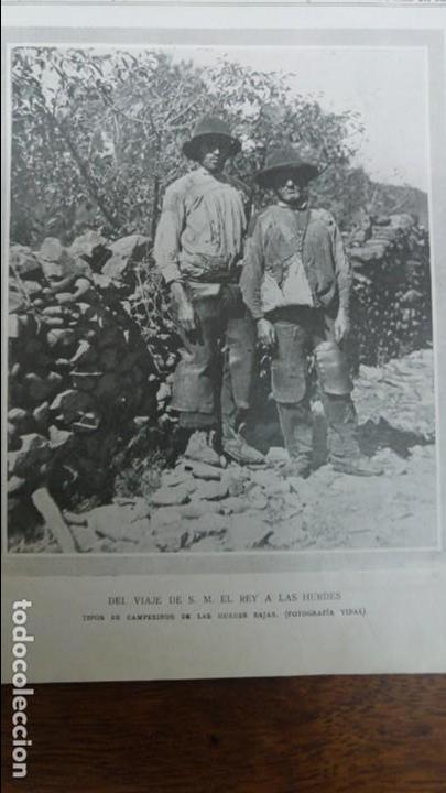 Collezionismo di Riviste e Giornali: TIPOS DE CAMPESINOS DE LAS HURDES BAJAS CACERES HOJA A&Ntilde;O 1922