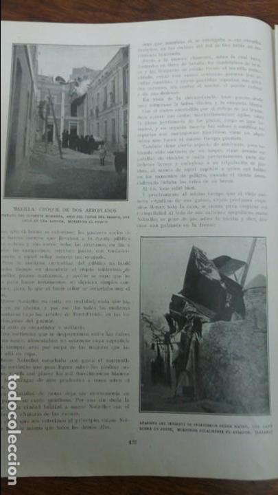 Collezionismo di Riviste e Giornali: MELILLA CHOQUE DE DOS AEROPLANOS TENIENTE MORENES HIJO CONDE DEL ASALTO HOJA A&Ntilde;O 1922