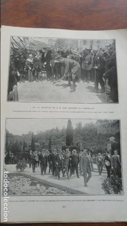 Collezionismo di Riviste e Giornali: ALFONSO XIII EN BARCELONA METROPOLITANO BILBAO INAGURACION MONUMENTO A VALLE REVISTA A&Ntilde;O 1922
