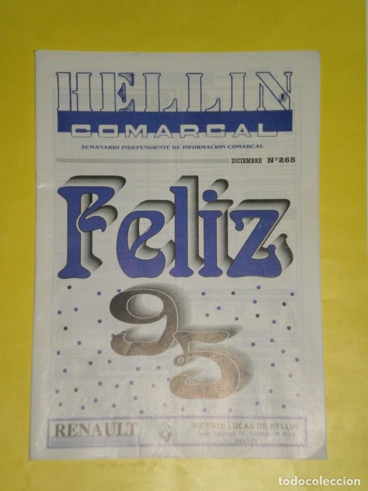 Coleccionismo de Revistas y Peri&oacute;dicos: SEMANARIO INDEPENDIENTE , HELLIN COMARCAL . A&Ntilde;O VIII-N&Uacute;MERO 265 . DICIEMBRE DE 1994