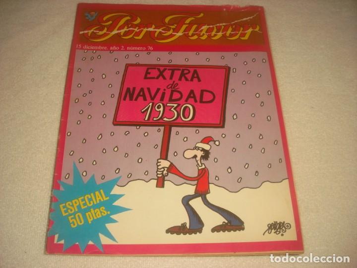 Coleccionismo de Revistas y Peri&oacute;dicos: POR FAVOR N&ordm; 76 , 15 DE DICIEMBRE DE 1975, NUMERO EXTRA NAVIDAD 1930