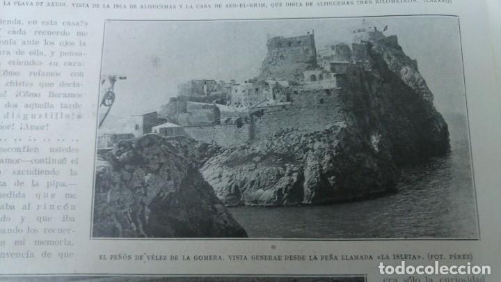Collectionnisme de Revues et Journaux: EL PE&Ntilde;ON DE VELEZ DE LA GOMERA CAMPA&Ntilde;A DE MARRUECOS ISLA DE ALHUCEMAS HOJA REVISTA A&Ntilde;O 1922