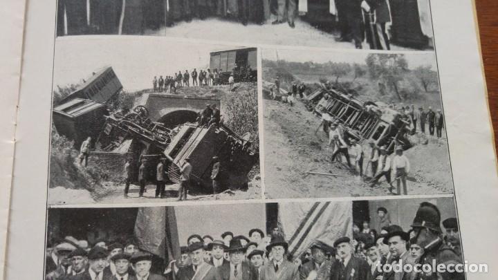 Colecionismo de Revistas e Jornais: GRANADA ACCIDENTE FERROVIARIO ENTRE LAS ESTACIONES DE MARACENA Y ALBOLOTE HOJA A&Ntilde;O 1922