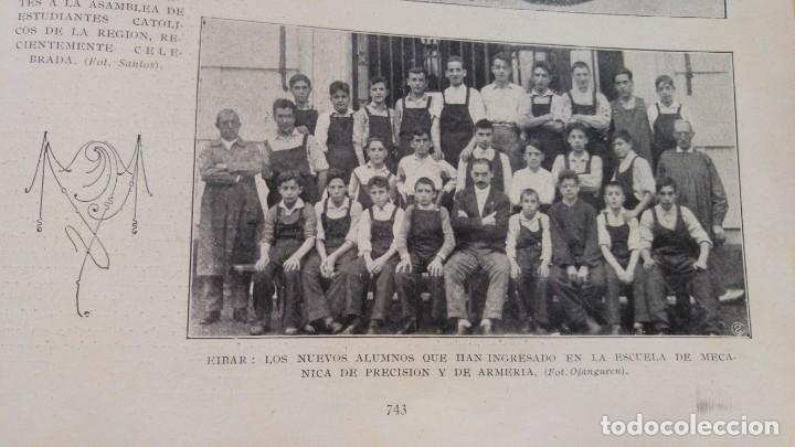 Coleccionismo de Revistas y Peri&oacute;dicos: EIBAR ESCUELA PRECISION Y DE ARMERIA ALUMNOS RUINAS TEMPLO MONACAL SANTA MARIA DE PIEDRA A&Ntilde;O 1930