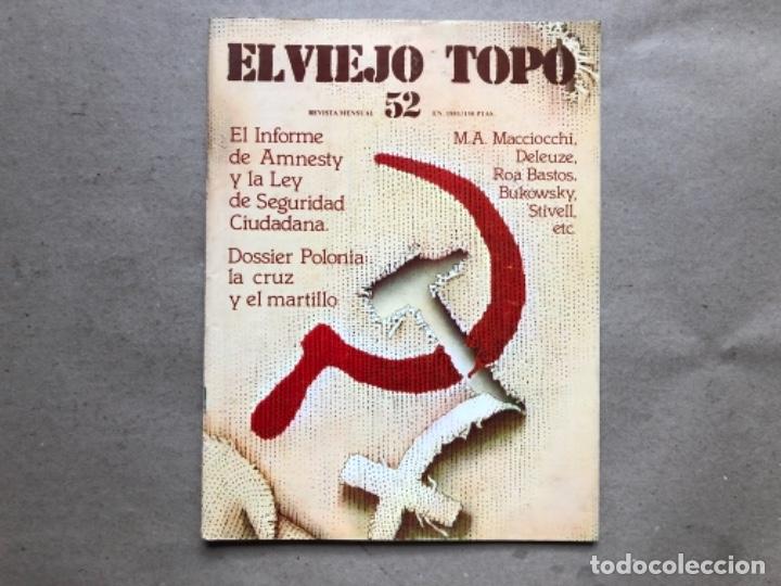Colecionismo de Revistas e Jornais: EL VIEJO TOPO N&deg; 52 (1981). DOSSIER POLONIA (COMUNISMO), GILLES DELEUZE,...