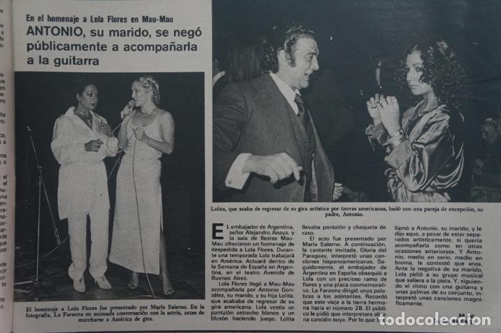 Coleccionismo de revistas y peri&oacute;dicos: RECORTE REPORTAJE CLIPPING DE LOLA FLORES REVISTA SEMANA N&ordm; 2024 PAG 17 L46