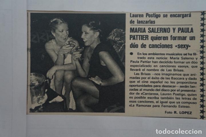 Coleccionismo de Revistas y Peri&oacute;dicos: RECORTE REPORTAJE CLIPPING DE MARIA SALERNO Y PAULA PATTIER REVISTA SEMANA N&ordm; 2024 PAG 55 L46
