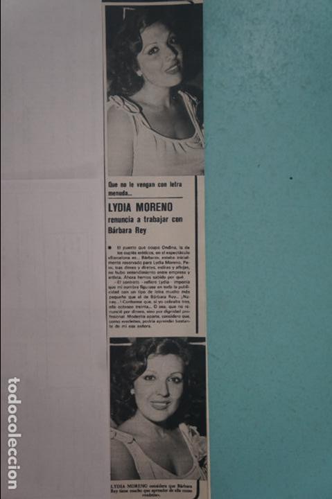 Coleccionismo de Revistas y Peri&oacute;dicos: RECORTE REPORTAJE CLIPPING DE LYDIA MORENO REVISTA SEMANA N&ordm; 2024 PAG 33 L46