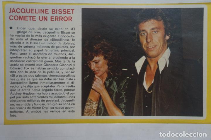 Coleccionismo de Revistas y Peri&oacute;dicos: RECORTE REPORTAJE CLIPPING DE JACQUELINE BISSET REVISTA SEMANA N&ordm; 2023 PAG 52 L46